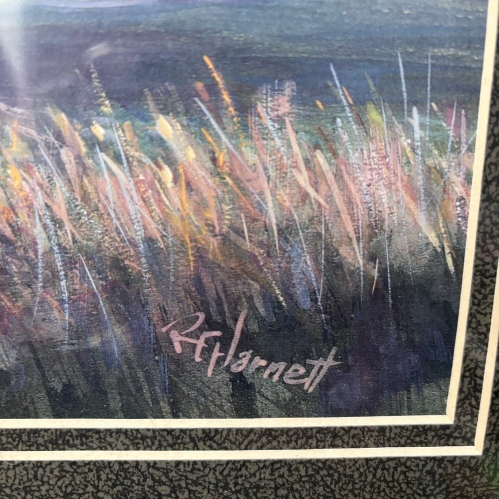 Vintage Harnett GOLF Professional Framed Art Pictures SET of 2-Signed - Picture 2 of 7
